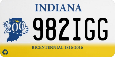 IN license plate 982IGG