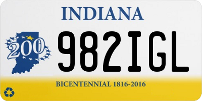 IN license plate 982IGL