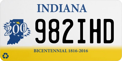 IN license plate 982IHD