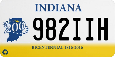 IN license plate 982IIH