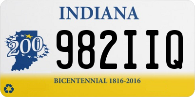 IN license plate 982IIQ