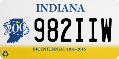 IN license plate 982IIW