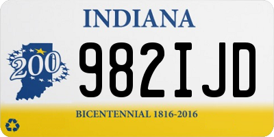 IN license plate 982IJD