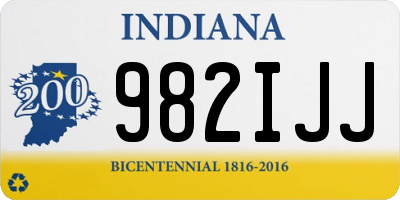 IN license plate 982IJJ