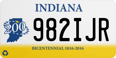 IN license plate 982IJR