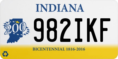IN license plate 982IKF
