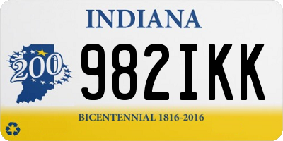 IN license plate 982IKK