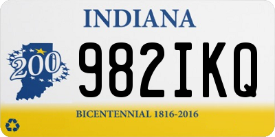 IN license plate 982IKQ