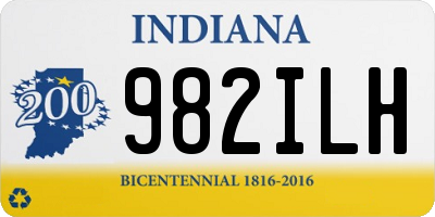 IN license plate 982ILH