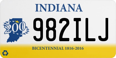 IN license plate 982ILJ