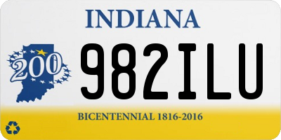 IN license plate 982ILU