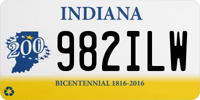 IN license plate 982ILW