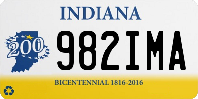 IN license plate 982IMA