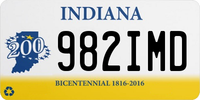 IN license plate 982IMD