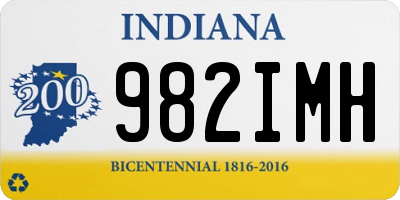 IN license plate 982IMH