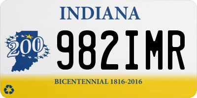 IN license plate 982IMR