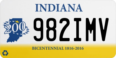 IN license plate 982IMV