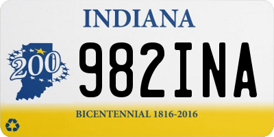 IN license plate 982INA