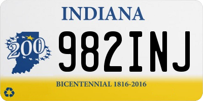 IN license plate 982INJ