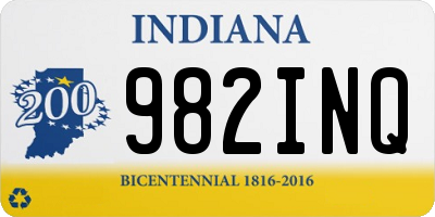 IN license plate 982INQ