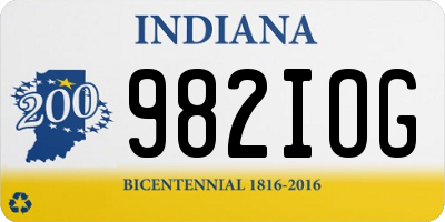IN license plate 982IOG