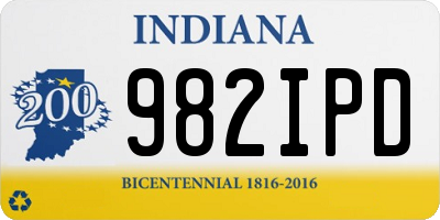 IN license plate 982IPD