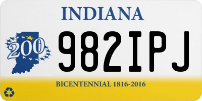 IN license plate 982IPJ