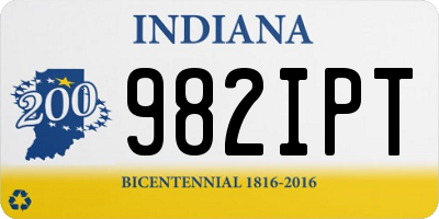 IN license plate 982IPT