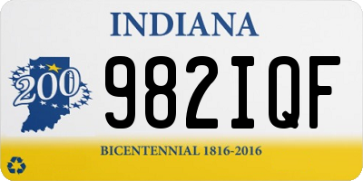 IN license plate 982IQF