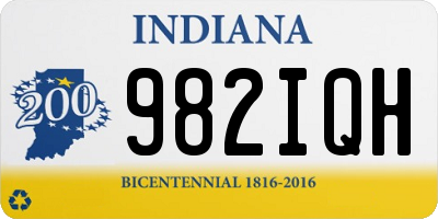 IN license plate 982IQH