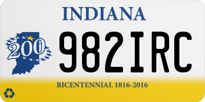 IN license plate 982IRC