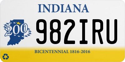 IN license plate 982IRU
