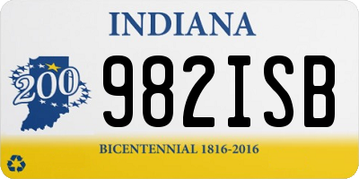 IN license plate 982ISB