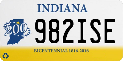 IN license plate 982ISE