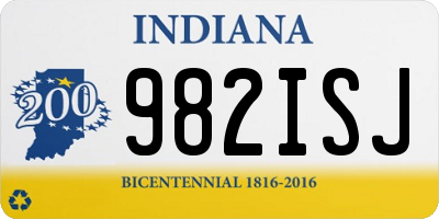 IN license plate 982ISJ