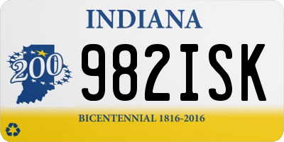 IN license plate 982ISK