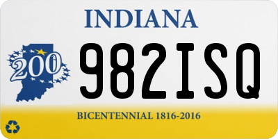 IN license plate 982ISQ