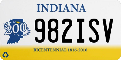 IN license plate 982ISV