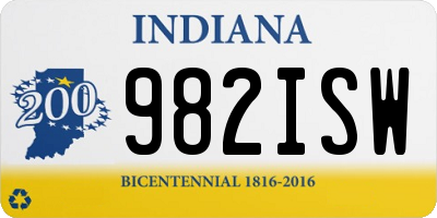 IN license plate 982ISW