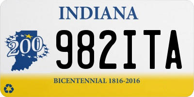 IN license plate 982ITA