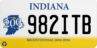 IN license plate 982ITB