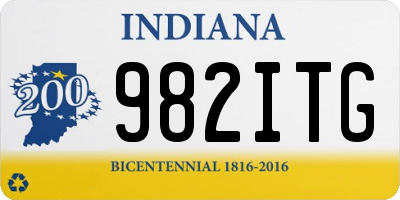 IN license plate 982ITG