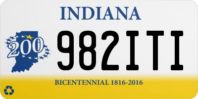 IN license plate 982ITI