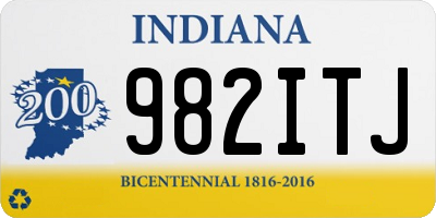 IN license plate 982ITJ
