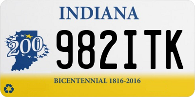 IN license plate 982ITK