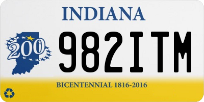 IN license plate 982ITM