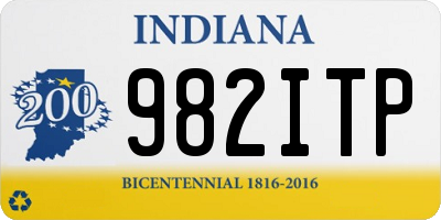 IN license plate 982ITP