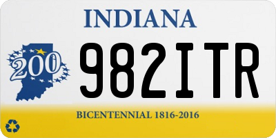 IN license plate 982ITR