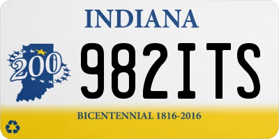 IN license plate 982ITS