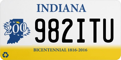 IN license plate 982ITU